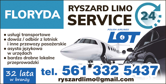Ryszard-Limo-Service-Polskie-usługi-transportowe-Floryda-Florida-Poiish-Taxi.